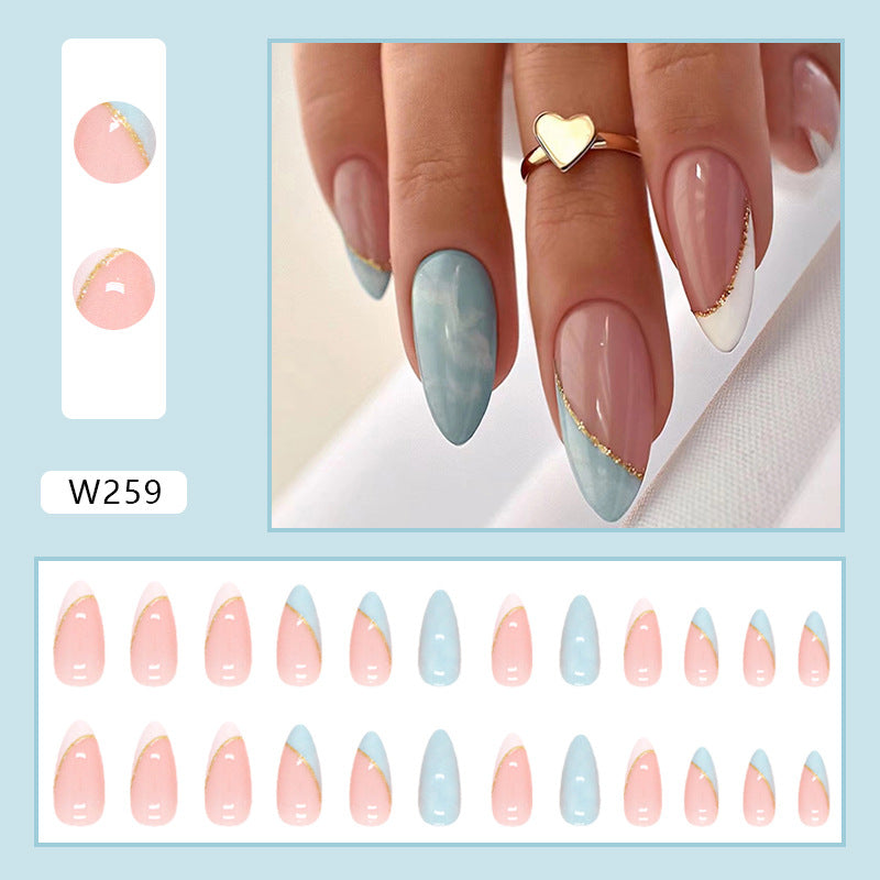 Pegatinas de uñas de resina francesa Creamy Sweetheart al por mayor